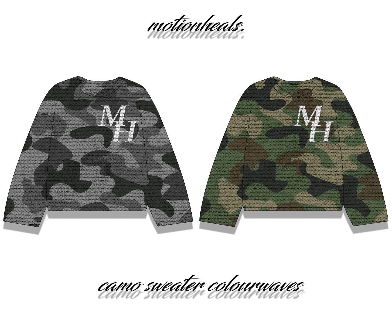 Camo Knitted MotionHeals Sweater